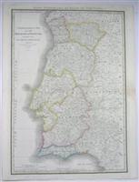 Bild des Verkufers fr Chorographic Map of the Kingdom of Portugal Divided into its Grand Provinces. zum Verkauf von Alexandre Antique Prints, Maps & Books