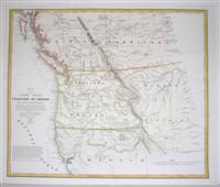 Image du vendeur pour Map of the United States Territory of Oregon West of the Rocky Mountains. mis en vente par Alexandre Antique Prints, Maps & Books