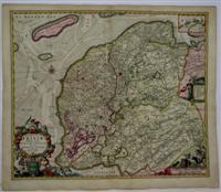 Bild des Verkufers fr Dominii Frisiae Tabula, inter Flevum et Lavicam zum Verkauf von Alexandre Antique Prints, Maps & Books