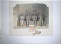 Image du vendeur pour The Sancutary of the Great Temple of Aboo-Simbel, Nubia. mis en vente par Alexandre Antique Prints, Maps & Books