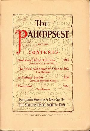 Seller image for The Palimpsest, Volume XI, No. 5: May, 1930 for sale by Dorley House Books, Inc.