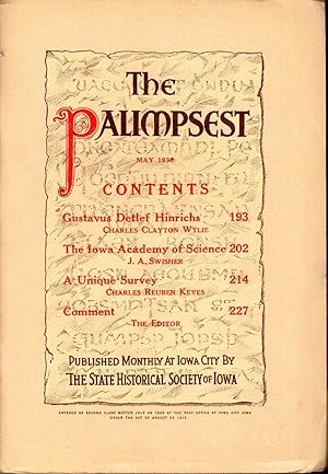 Seller image for The Palimpsest, Volume XI, No. 5: May, 1930 for sale by Dorley House Books, Inc.