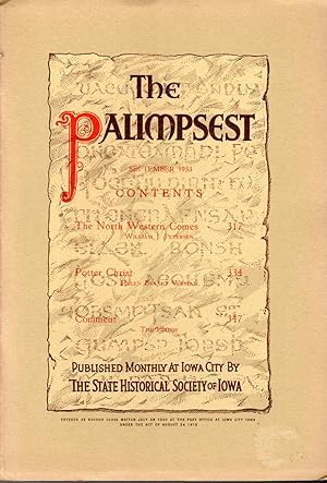 Seller image for The Palimpsest, Volume XIV, No. 9: September, 1933 for sale by Dorley House Books, Inc.