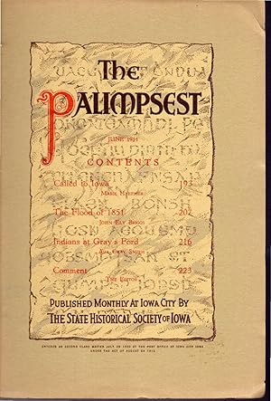 Seller image for The Palimpsest, Volume XV, No. 6: June, 1934 for sale by Dorley House Books, Inc.