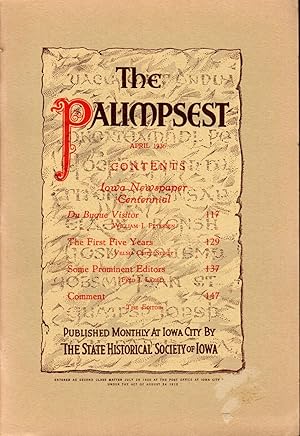 Seller image for The Palimpsest, Volume XVII, No. 4: April, 1936 for sale by Dorley House Books, Inc.