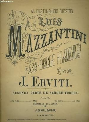 Bild des Verkufers fr MAZZANTINI - PASO DOBLE FLAMENTO - PIANO. zum Verkauf von Le-Livre