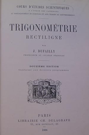 Image du vendeur pour Trigonomtrie rectiligne mis en vente par librairie le vieux livre