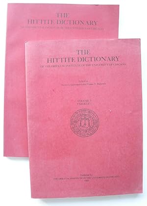 Immagine del venditore per The Hittite Dictionary of the Oriental Institute of the University of Chicago. Volume 3, Fascicle 1-2. venduto da Antiquariat Werner Steinbei