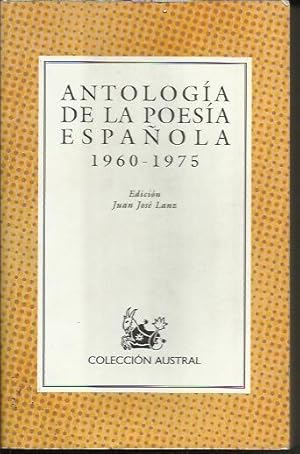 Antologia De La Poesia Espanola, 1960-1975