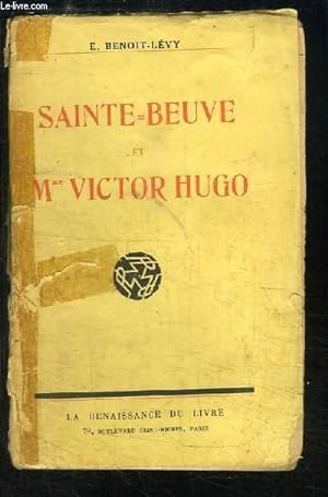 Imagen del vendedor de Sainte-Beuve et Mme Victor Hugo a la venta por Le-Livre