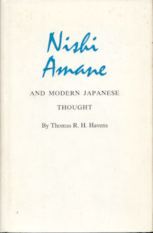 Bild des Verkufers fr Nishi Amane and Modern Japanese Thought. zum Verkauf von Asia Bookroom ANZAAB/ILAB