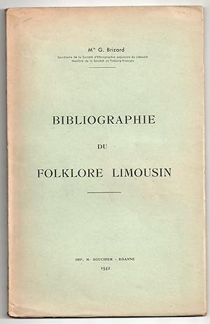 Bibliographie du Folklore Limousin