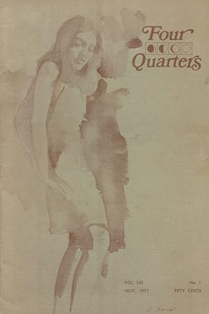 Bild des Verkufers fr Four Quarters Volume XXI, Number 1, November 1971 zum Verkauf von Good Books In The Woods