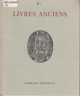Livres Anciens - Catalogue 21
