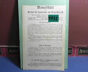 V. Jahrgang, II. Band 1906 und 1907 - Monatsblatt des Vereines für Landeskunde von Niederösterreich.