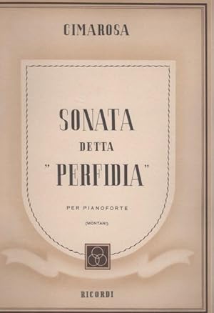 Seller image for SONATA detta "PERFIDIA" per Pianoforte (Montani). for sale by OLD WORKING BOOKS & Bindery (Est. 1994)