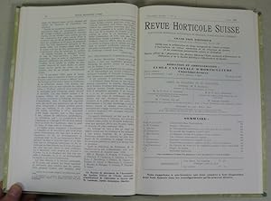 Bild des Verkufers fr REVUE HORTICOLE SUISSE. Publication Mensuelle, Scientifique et Pratique D'Horticulture, Annee 3 (1930) [= Jahrgang/Volume 3 (1930)] Komplett, gebundene Zeitschrift. zum Verkauf von Antiquariat Bookfarm