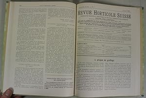 Imagen del vendedor de REVUE HORTICOLE SUISSE. Publication Mensuelle, Scientifique et Pratique D'Horticulture, Annee 15 (1942) [= Jahrgang/Volume 15 (1942)] Komplett, gebundene Zeitschrift. a la venta por Antiquariat Bookfarm