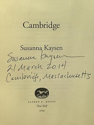 Seller image for Cambridge: A Novel (SIGNED & DATED FIRST EDITION W/PROVENANCE - SIGNED IN CAMBRIDGE!!) for sale by Chateau Chamberay Books