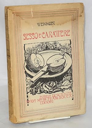 Seller image for Sesso e carattere for sale by Bolerium Books Inc.