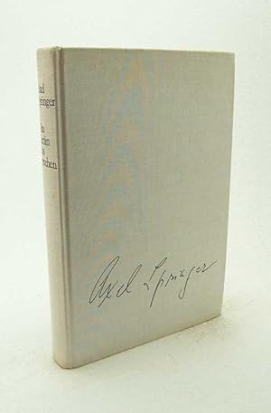 Imagen del vendedor de Von Berlin aus gesehen : Zeugnisse eines engagierten Deutschen / Axel Springer. Hrsg. v. Hans Wallenberg. Nachw. v. Karl Theodor Frh. von und zu Guttenberg a la venta por Versandantiquariat Buchegger