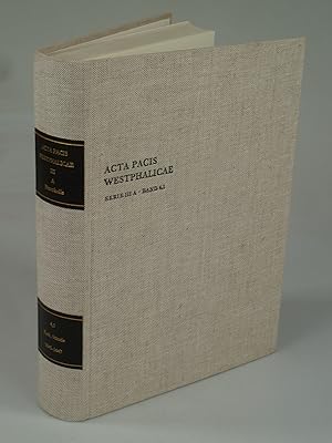 Immagine del venditore per Acta Pacis Westphalicae, Protokolle Band 4: Die Beratungen der katholischen Stnde 1 1645-1647. venduto da Antiquariat Dorner