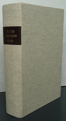 Revue biblique publiée par Ecole biblique et archéologique française établie au couvent dominicai...