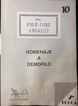 Seller image for EL FOLK-LORE ANDALUZ. 2 poca. n 10. for sale by Librera Torren de Rueda