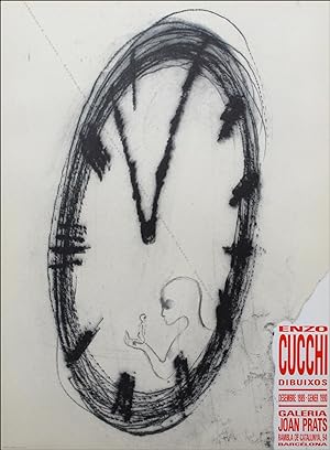 Enzo CUCCHI. Dibuixos. 1989. (Affiche d'exposition / exhibition poster).