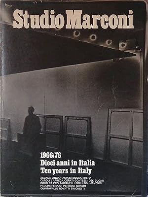 Studio Marconi 1966/76. Dieci anni in Italia