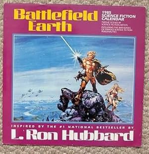 Seller image for BATTLEFIELD EARTH 1985 Science Fiction CALENDAR (12 Scenes) By L. Ron Hubbard for sale by Comic World