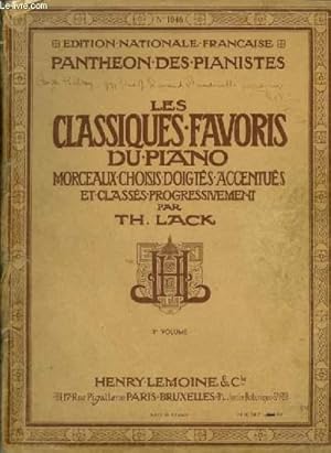 Imagen del vendedor de LES CLASSIQUES FAVORIS DU PIANO - 3 VOLUME - N1046 - VALSE EN FA MINEUR + PRELUDE N3 + MENUET EN SI BEMOL MAJEUR + PRELUDE EN SOL MAJEUR + PASTORALE + FINALE DE 16 SONATE + SOEUR MONIQUE. a la venta por Le-Livre