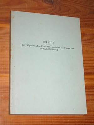Bericht der Eidgenössischen Expertenkommission für Fragen der Hochschulförderung (Vom 29. Juni 1964)