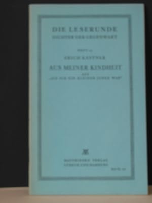 Bild des Verkufers fr Als ich ein kleiner Junge war : Aus meiner Kindheit. Die Leserunde ; H. 25 zum Verkauf von Antiquariat-Fischer - Preise inkl. MWST