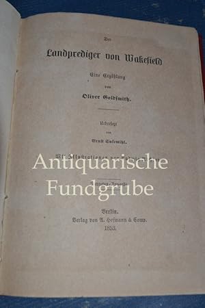 Seller image for Der Landprediger von Wakefield. Eine Erzhlg v. Oliver Goldsmith. bers. v. Ernst Susemihl. Mit Ill. v. Ludwig Richter for sale by Antiquarische Fundgrube e.U.