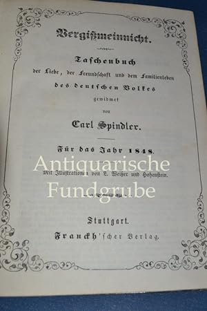Bild des Verkufers fr Vergimeinnicht. Taschenbuch fr das Jahr 1847. zum Verkauf von Antiquarische Fundgrube e.U.