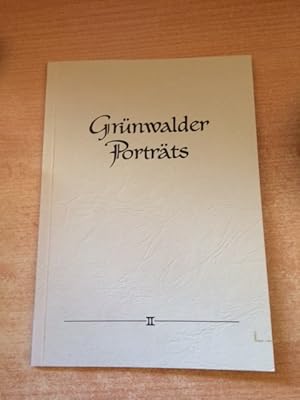 Bild des Verkufers fr Grnwalder Portrts - Band II zum Verkauf von Bookstore-Online
