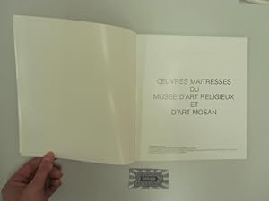 Bild des Verk�ufers f�r Oeuvres ma�tresses du mus�e d'art religieux et d'art mosan. zum Verkauf von Druckwaren Antiquariat