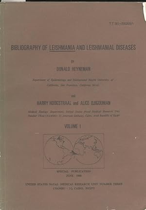 Imagen del vendedor de Bibliography of Leishmania and Leishmanial Diseases. [Special publication / United States Naval Medical Research Unit Number Three] a la venta por Joseph Valles - Books