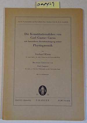 Die Konstitutionslehre von Carl Gustav Carus mit besonderer Berücksichtigung seiner Physiognomik