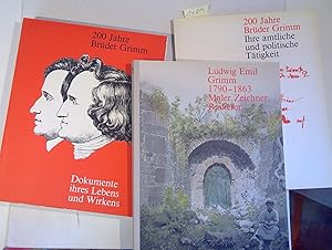 Bild des Verkufers fr 200 Jahre Brder Grimm 3 Bnde - Band 1: Die Brder Grimm. Dokumente ihres Lebens und Wirkens - Band 2: Ludwig Emil Grimm 1790-1863. Maler, Zeichner, Radierer - Band 3, Teil 1: Die Brder Grimm in ihrer amtlichen und politischen Ttigkeit - Ausstellungskatalog zum Verkauf von Antiquariat Trger