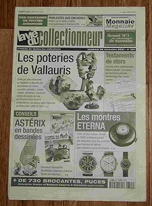 Seller image for VALLAURIS- TESTAMENTS - MONTRES ETERNA - ASTERIX - LA VIE DU COLLECTIONNEUR - NUMERO 391 for sale by Livres 113