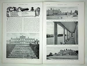 Original Issue of Country Life Magazine Dated October 10th 1925 with a Main Feature on Lawers in ...