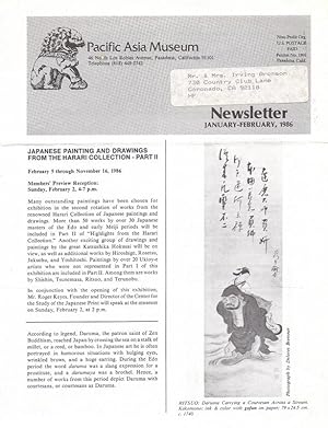 Seller image for Pacific Asia Museum Newsletter January February 1986 OVERSIZE for sale by Charles Lewis Best Booksellers