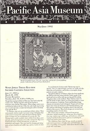 Seller image for Pacific Asia Museum Newsletter May/June 1992 OVERSIZE. for sale by Charles Lewis Best Booksellers