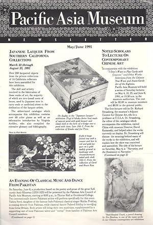 Seller image for Pacific Asia Museum Newsletter May/June 1991 OVERSIZE for sale by Charles Lewis Best Booksellers