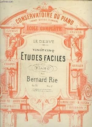 Seller image for 25 ETUDES FACILES POUR PIANO - OP.33. for sale by Le-Livre