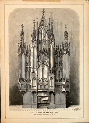 [Holzstich] Die neue Orgel im Schweringer Dom