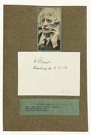 Bild des Verkufers fr Eigenh. Namenszug und Datierung als Albumblatt. zum Verkauf von Eberhard Kstler Autographen&Bcher oHG