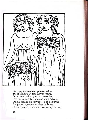 Image du vendeur pour Les Eglogues de Virgile. Texte francais de Michel de Tours, orn de bois dessins et gravs par Aristide Maillol mis en vente par Calepinus, la librairie latin-grec